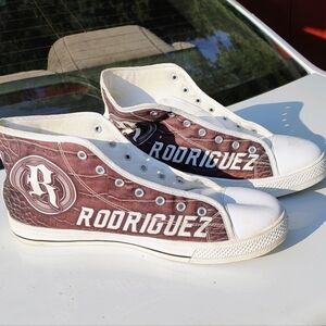 Custom Converse high top sneakers "RODRIGUEZ" (9.5)